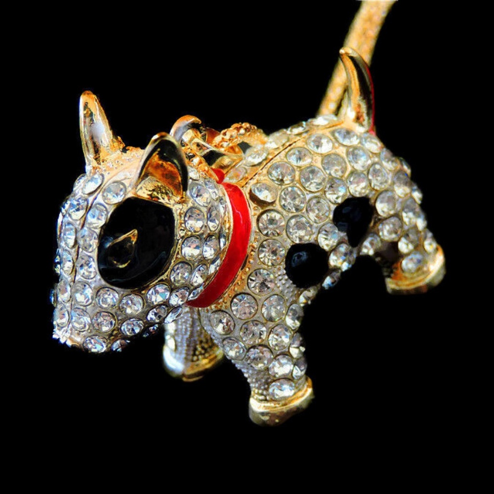 Black & White Dog Pendant NWT